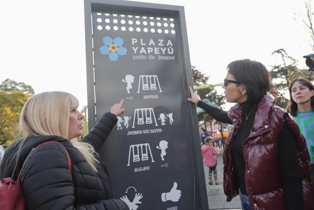 Inauguraron la obra de puesta en valor de la Plaza Yapeyú