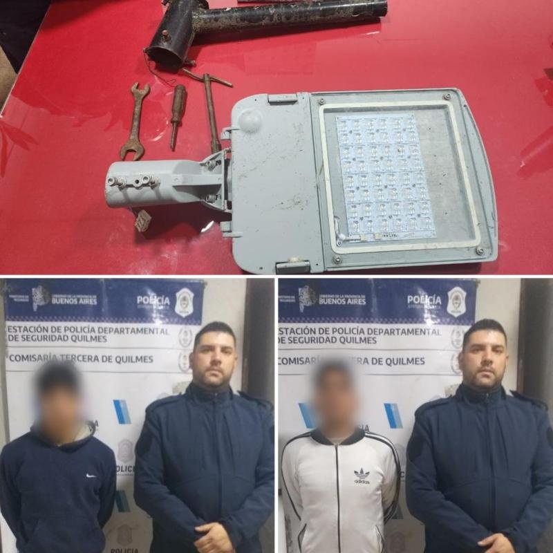 Dos detenidos por el robo de Luces LED