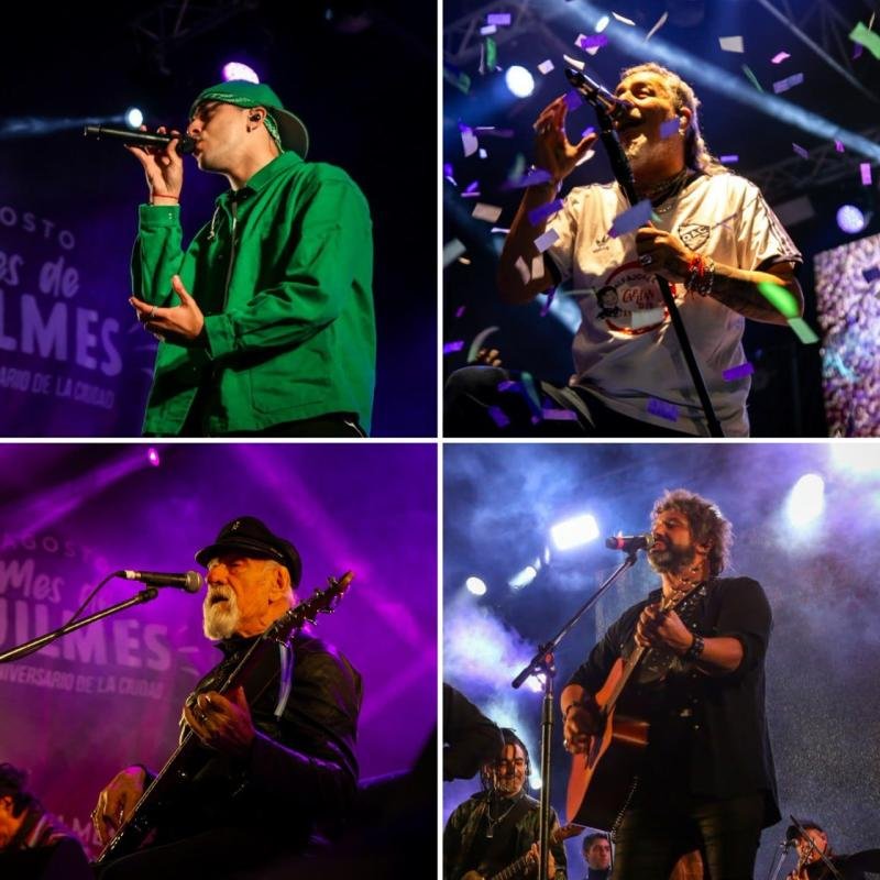 Más de 80.000 quilmeños vibraron con Rusherking, Kapanga, Vox Dei y los Caballeros de la Quema