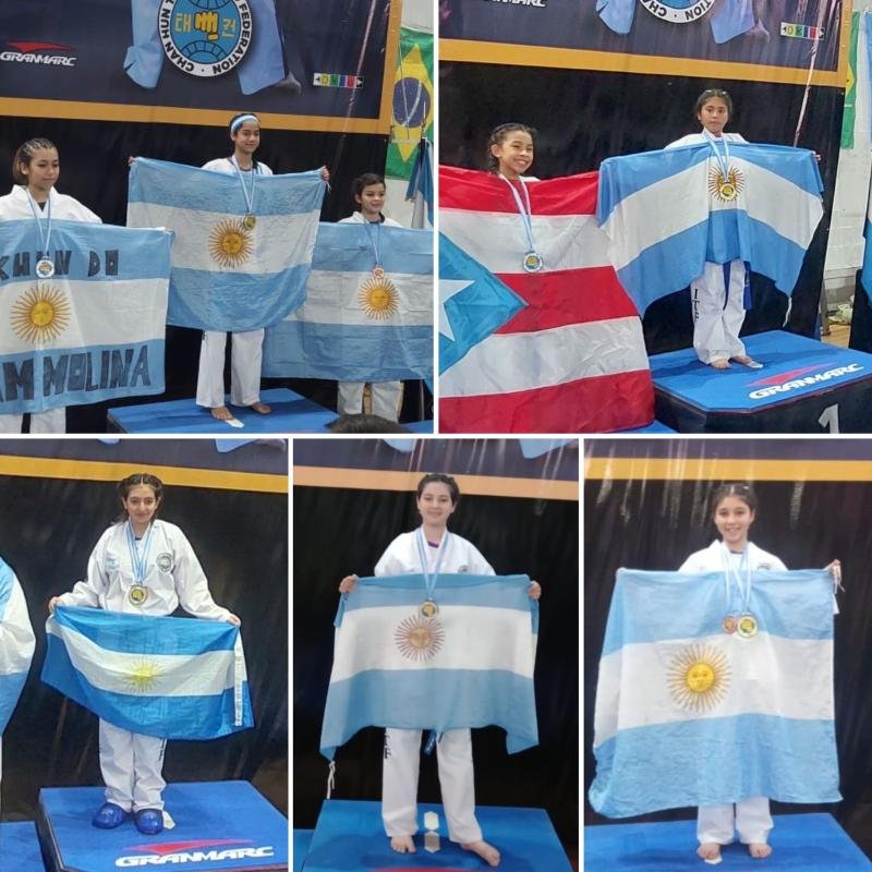 Escuela de Taekwondo de Quilmes Oeste aportó 5 nuevas campeonas mundiales