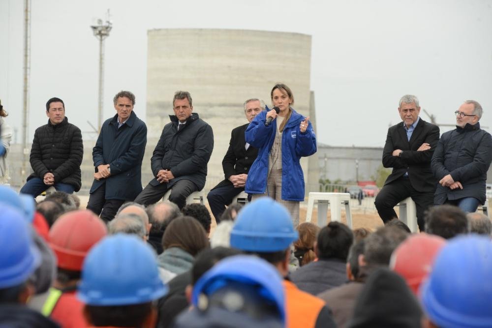 Galmarini, Alberto y Massa iniciaron la puesta en marcha del "Sistema Riachuelo" de AySA
