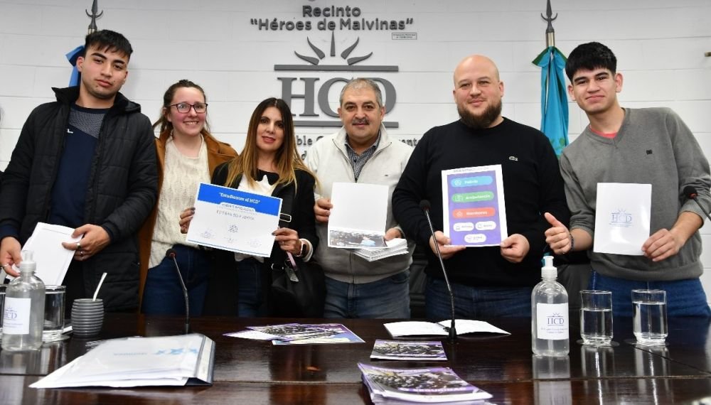 El secretario de Seguridad Gaspar De Stéfano se sumó al Programa “Estudiantes al HCD”