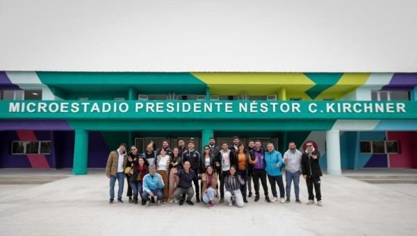 Microestadio "Néstor Kirchner" y Polideportivo "Cristina Corazón": Cómo avanzan las obras