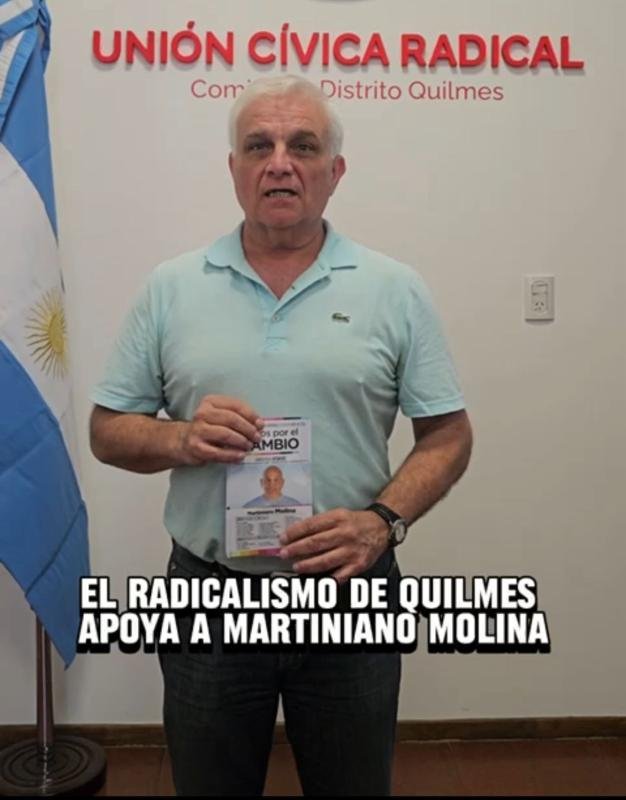 Fuerte apoyo de la UCR Quilmes a Martiniano Molina