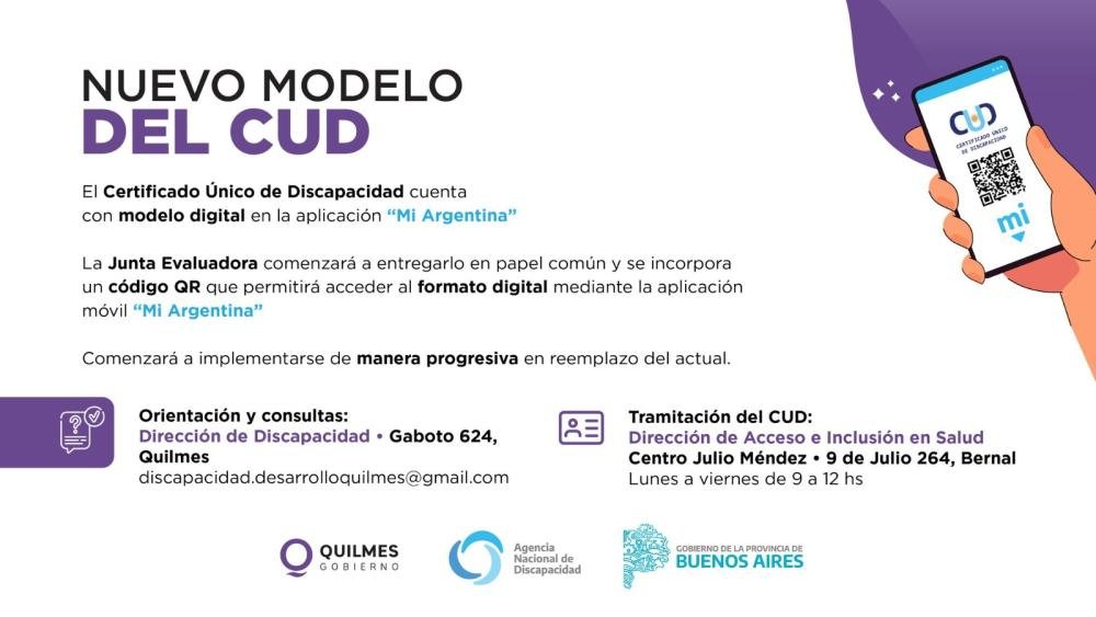 Nuevo modelo digital del Certificado Único de Discapacidad