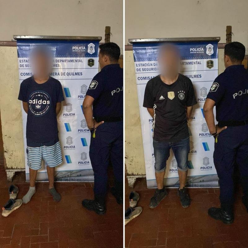 Un menor y un adulto fueron detenidos acusados de robar celulares