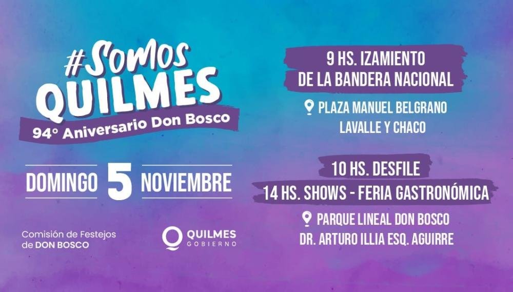 Don Bosco celebra este domingo su 94° Aniversario - Info Quilmes