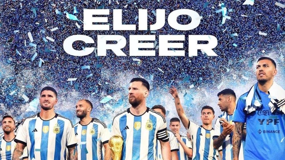 Proyectarán la película oficial de la "Scaloneta" a cambio de un alimento o producto de limpieza