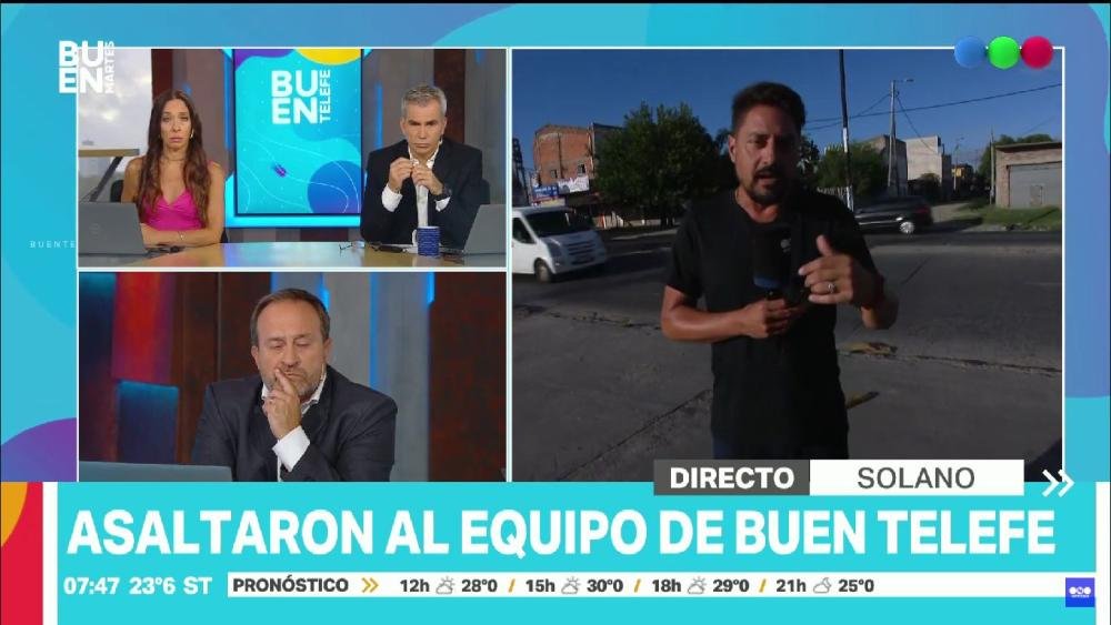 Segundo robo en una semana a equipos de televisión en el distrito