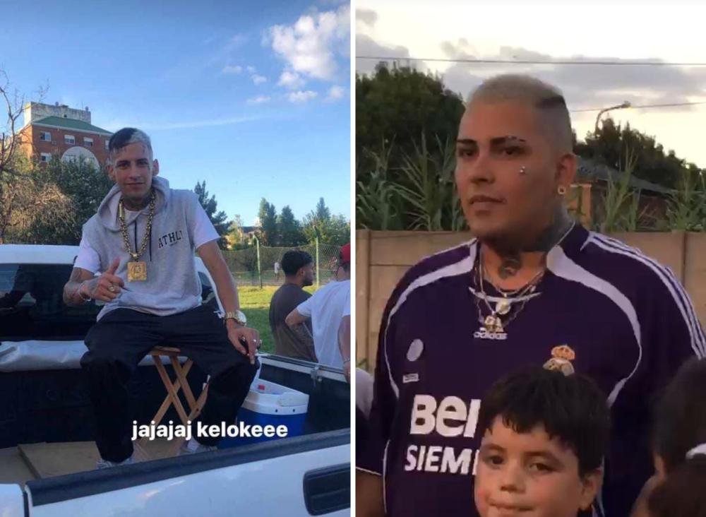 L-Gante volvió a Quilmes para grabar un video junto a Callejero Fino