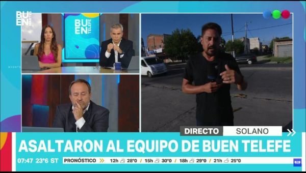 Segundo robo en una semana a equipos de televisión en el distrito