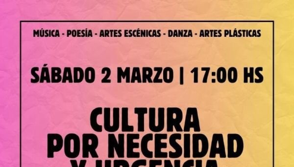 "Cultura por Necesidad y Urgencia" en Bernal
