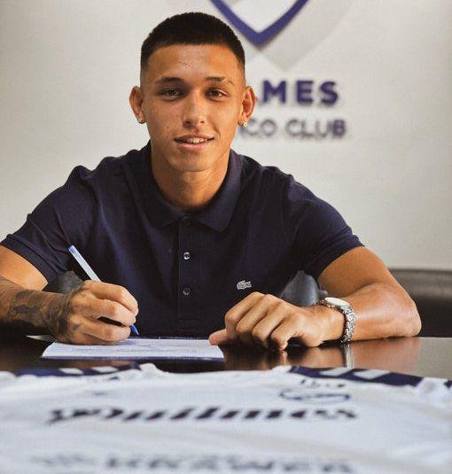 Santiago Puzzo firmó su primer contrato con el "Cervecero"