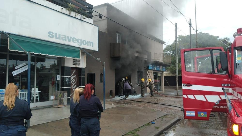Incendio en una iglesia: Una mujer fue asistida por el SAME