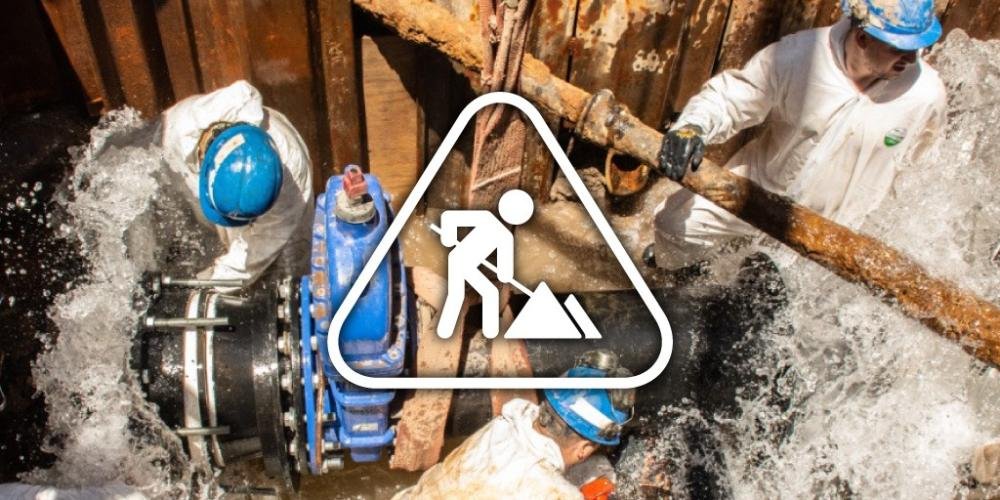 Continúan los trabajos de emergencia de AySA que podrían afectar el servicio de agua en el distrito
