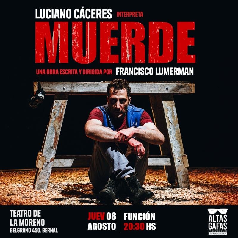 Luciano Cáceres llega a Bernal con su impactante obra “Muerde”