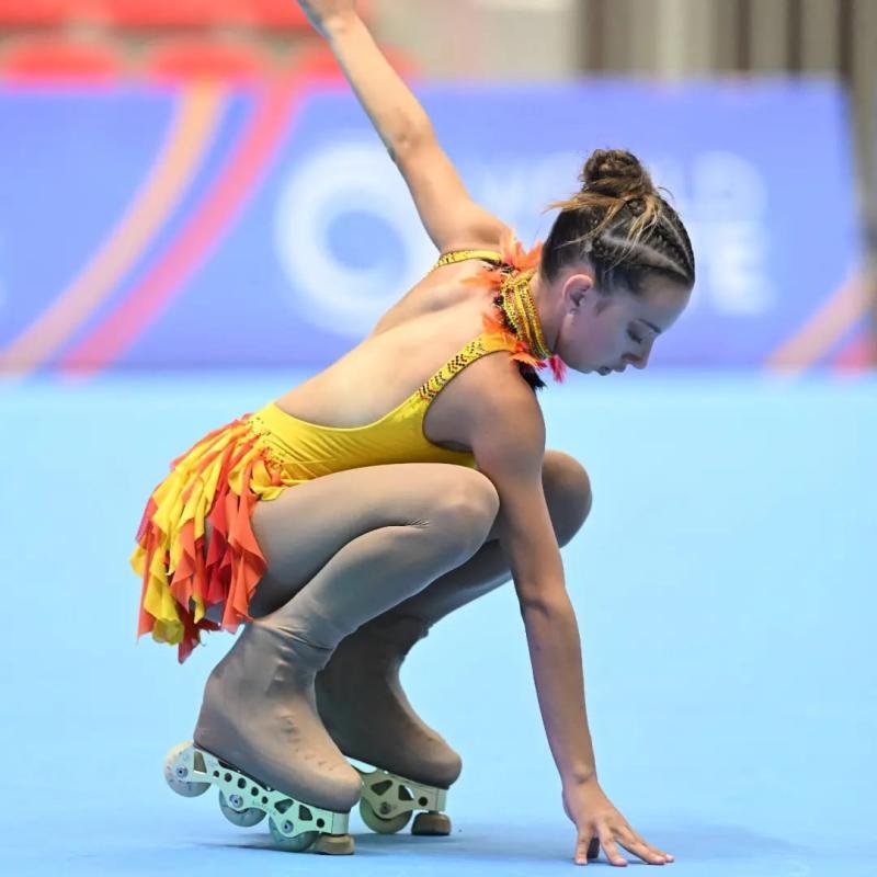 Tiene 18 años, es subcampeona mundial de patín y busca sponsors para competir en el mundial