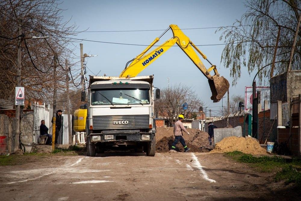 Avanzan las obras de recuperación urbana en el barrio San Martín
