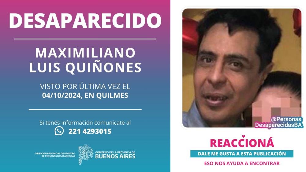 Buscan a un hombre que desapareció nuevamente de su hogar