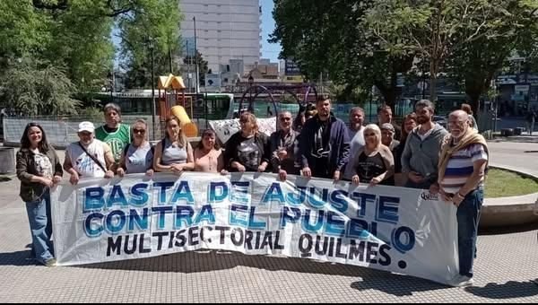 La Multisectorial Quilmes moviliza bajo el lema “Por una Navidad sin hambre”