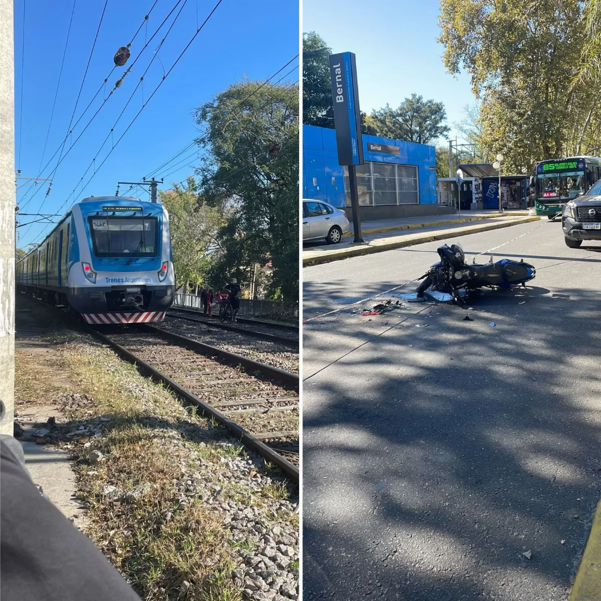 Mañana accidentada en Don Bosco y Bernal: Choques, demoras y caos de tránsito