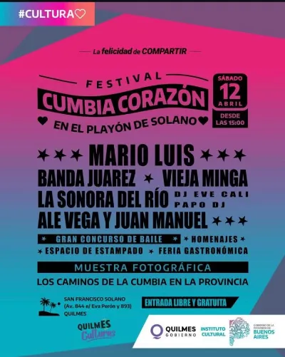 Solano se llena de ritmo con una nueva edición del "Festival Cumbia Corazón"