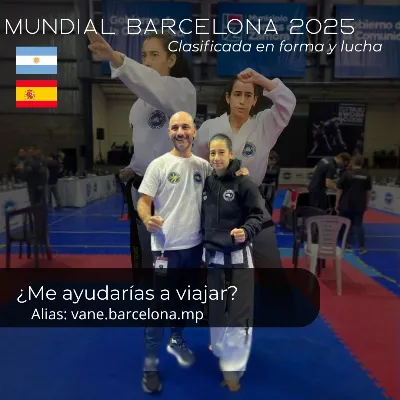 Clasificó al Mundial de Taekwondo en Barcelona y busca apoyo para representar a la Argentina