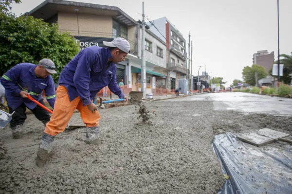 Se reanudó la obra de repavimentación de la Av. Andrés Baranda