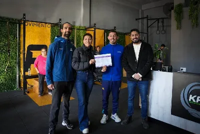 Entregaron certificado de habilitación al gimnasio "KAI Entrenamientos"