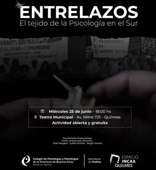 Estrenan en Quilmes un documental sobre los orígenes de la psicología en la región