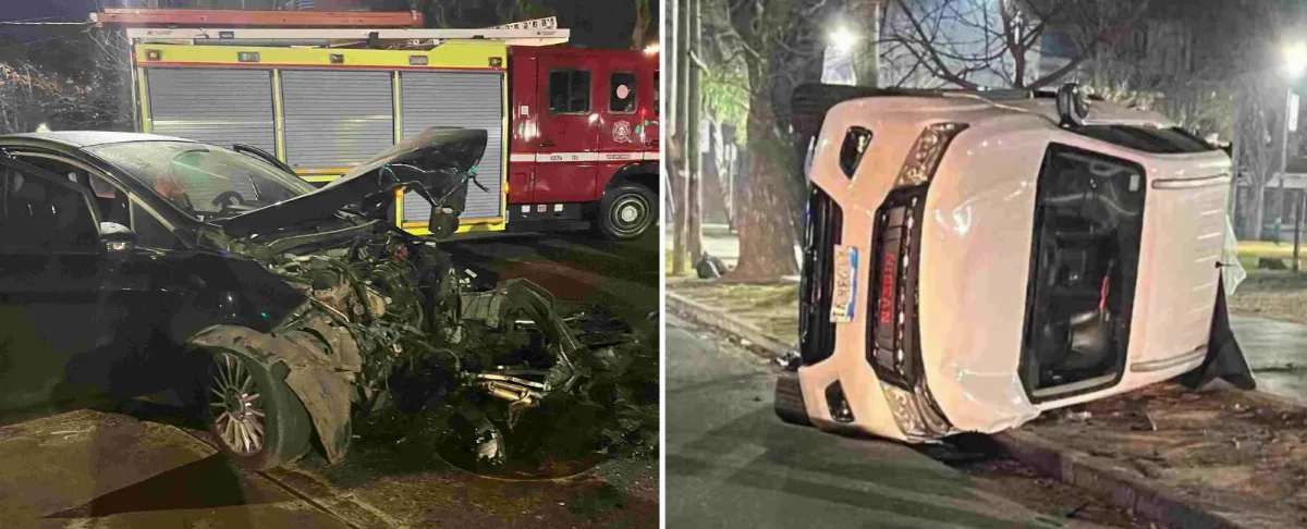 Violento choque y vuelco en Quilmes Oeste: una persona herida