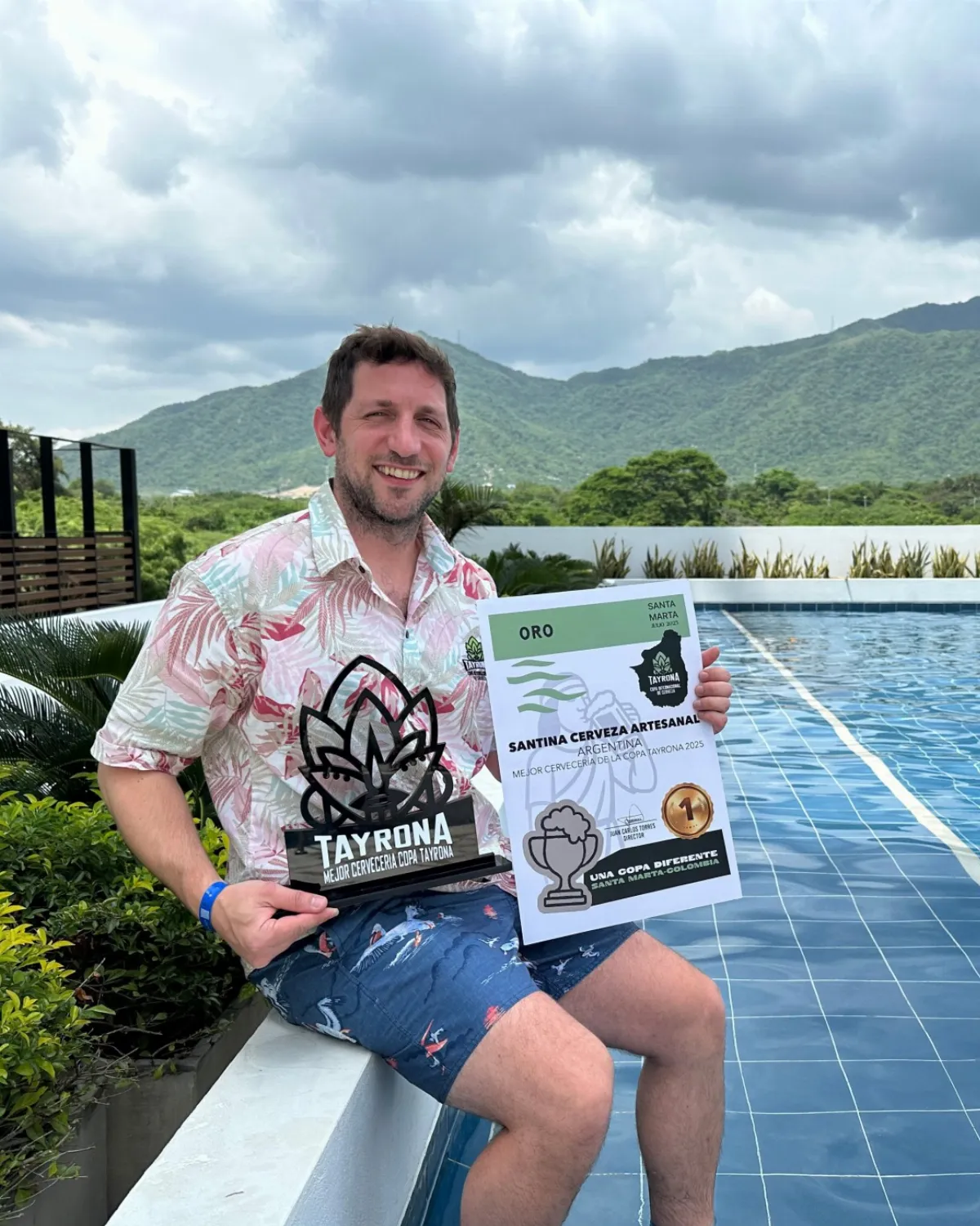 Nuevamente un cervecero quilmeño es campeón internacional con su marca Santina