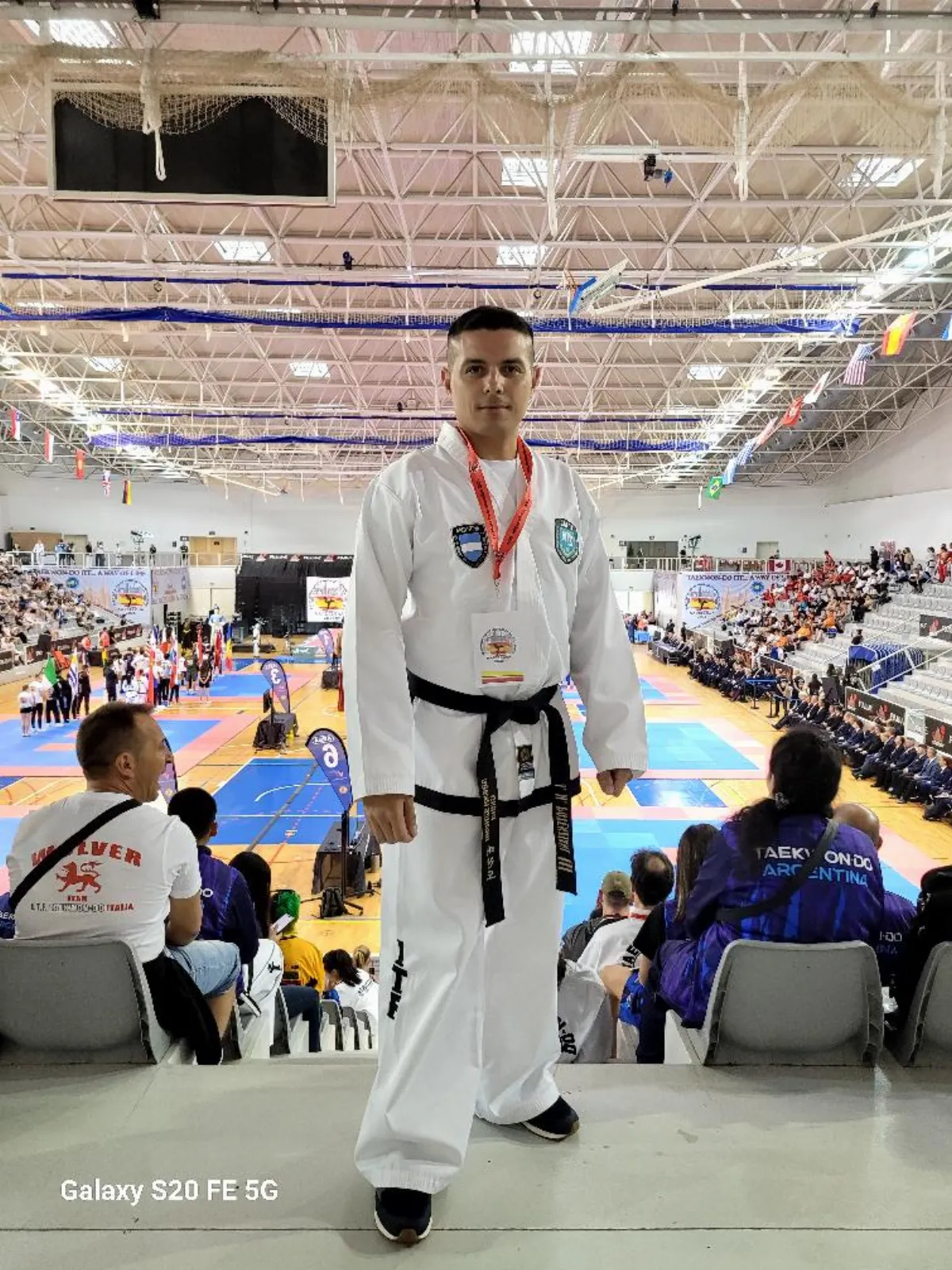 El quilmeño Juan Potenziani se coronó campeón mundial de Taekwon-Do en Barcelona