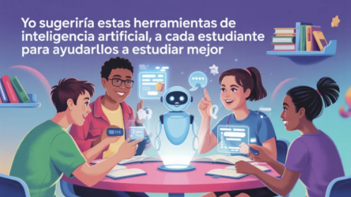 Yo sugeriría estas herramientas de inteligencia artificial a cada estudiante para ayudarlos a estudiar mejor