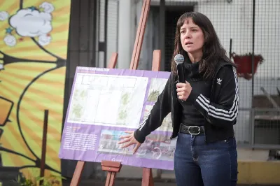 Cecilia Soler supervisó obras en la IAPI y participó de una jornada recreativa
