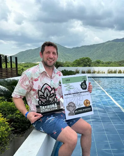 Nuevamente un cervecero quilmeño es campeón internacional con su marca Santina