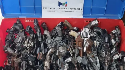 Destruyeron más de 500 armas decomisadas en el Departamento Judicial de Quilmes