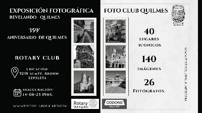 “Revelando Quilmes”: Muestra fotográfica para celebrar los 359 años de la ciudad