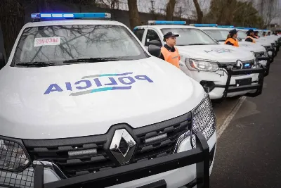 Entregaron móviles policiales y presentaron la nueva flota de drones para Seguridad