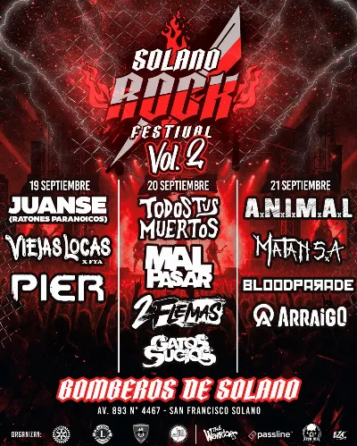 Solano Rock 2025: Tres días de pura potencia en San Francisco Solano