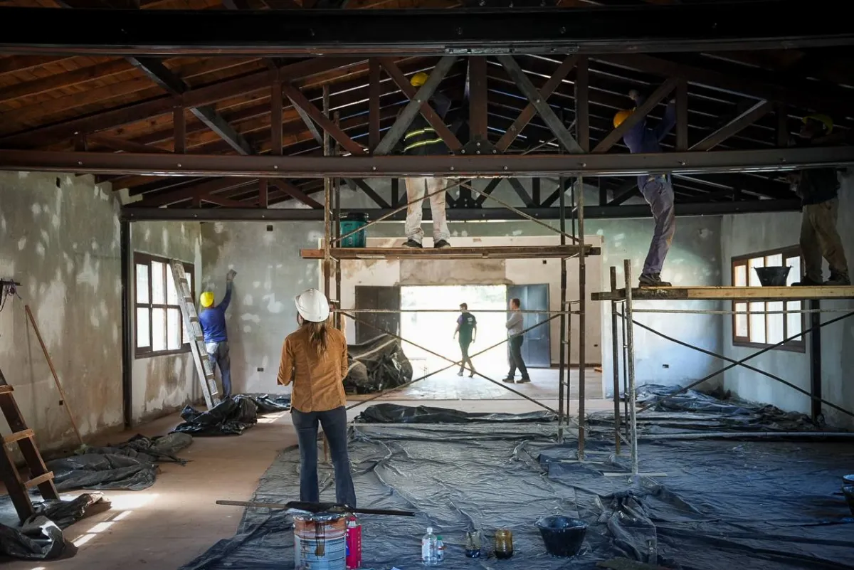 Avanza la obra de reacondicionamiento del casco histórico en el Museo del Transporte