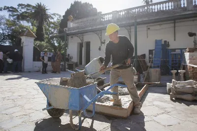 Avanzan las obras en la Escuela Agraria N° 1