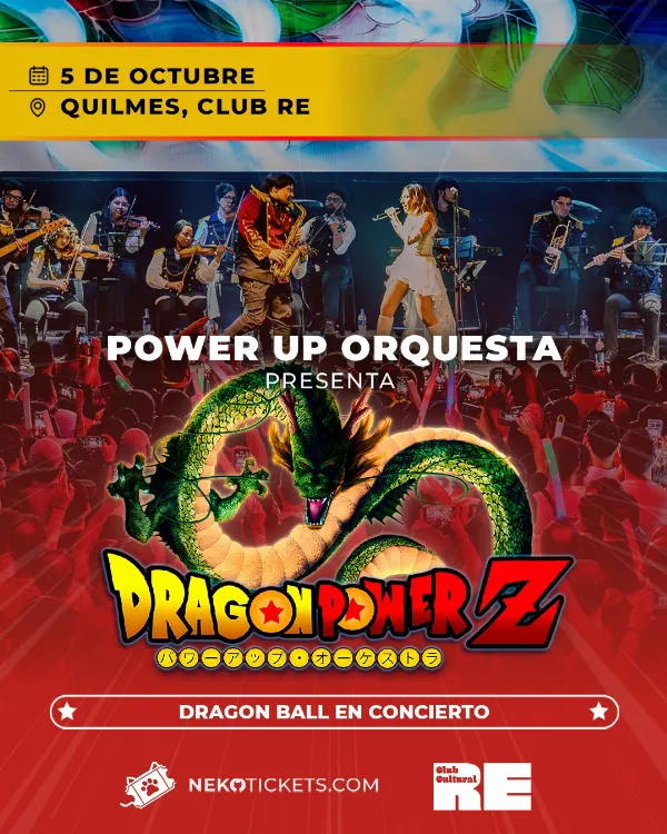 Power Up Orchestra llega a Quilmes con un show épico dedicado a Dragon Ball