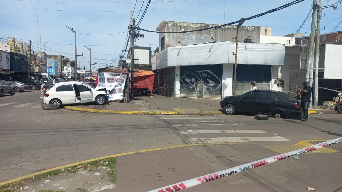 Choque en pleno centro de Solano: Una pareja resultó herida