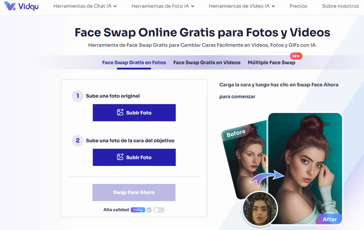 Cambiar la cara objetivo en videos mediante la Inteligencia Artificial