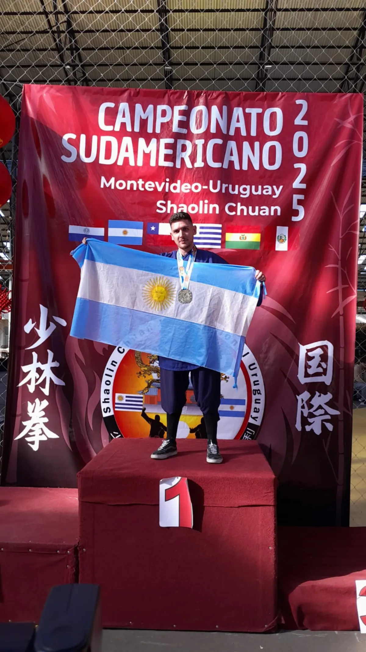Solanense se consagró campeón sudamericano de Kung Fu en Uruguay