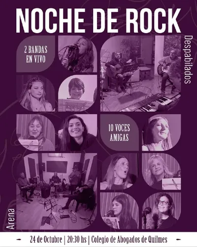 “Noche de Rock” en el Colegio de Abogados de Quilmes