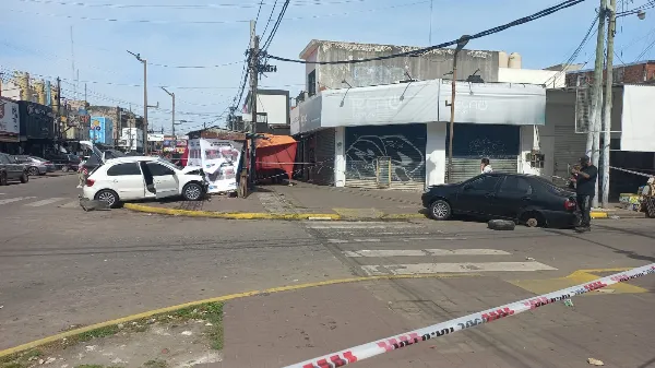 Choque en pleno centro de Solano: Una pareja resultó herida
