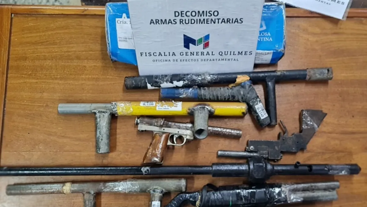 Importante decomiso de armas en el Departamento Judicial de Quilmes