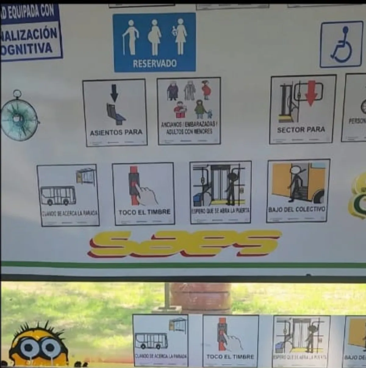 El “Bondi Amigable” de SAES fue incluido en el mapa mundial de señalización pictográfica adaptada